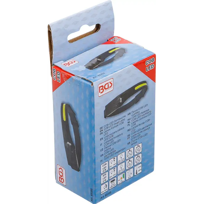 BGS COB-LED hoofdlamp - met bewegingssensor