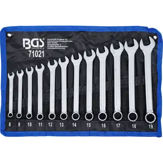 BGS technic Steekringsleutelset - 8 - 19 mm - 12 delig