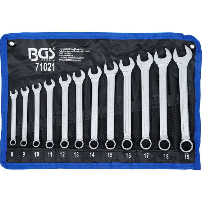 BGS Steekringsleutelset - 8 - 19 mm - 12 delig
