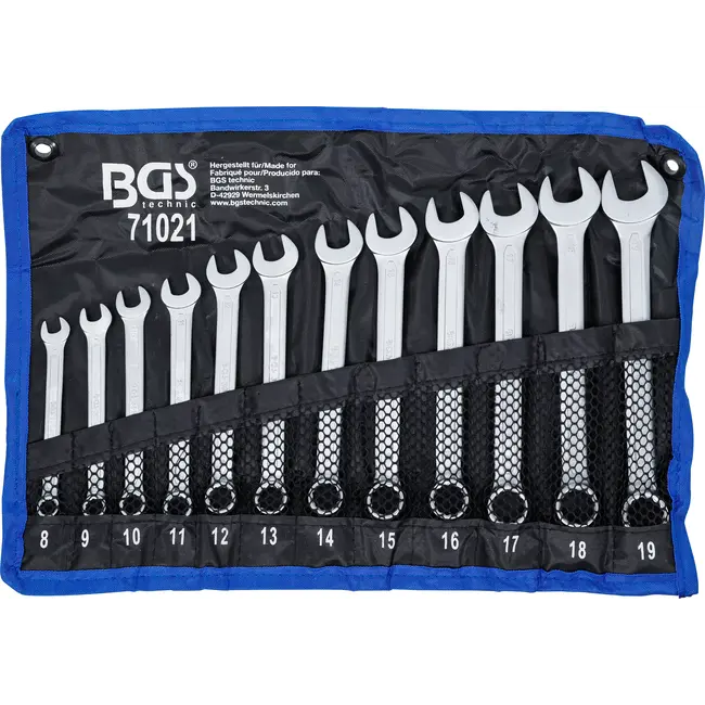 BGS Steekringsleutelset - 8 - 19 mm - 12 delig