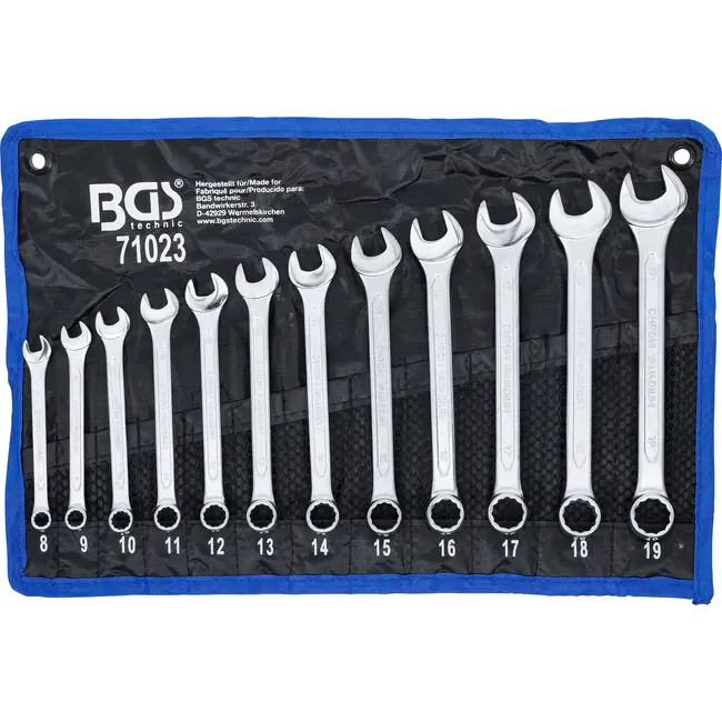 BGS Steekringsleutelset - 8 - 19 mm - 12 delig