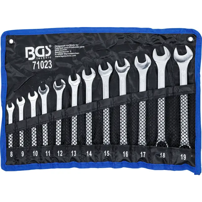 BGS Steekringsleutelset - 8 - 19 mm - 12 delig
