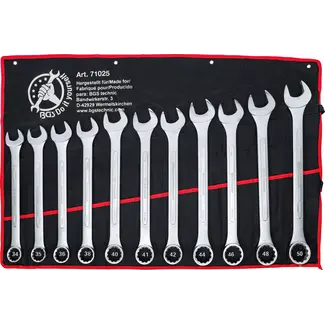 BGS Do it yourself Steekringsleutelset - XXL - 34 - 50 mm - 11 delig