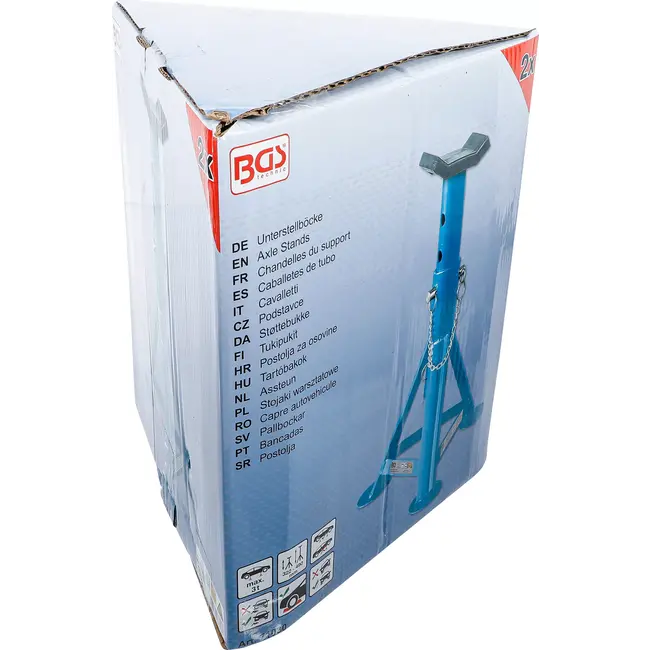 BGS Assteun - draagvermogen 3000 kg / paar - slag 335 - 500 mm - 1 paar