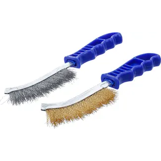 BGS technic Draadborstelset - Staal- en messingdraad - 260 mm - 2 delig