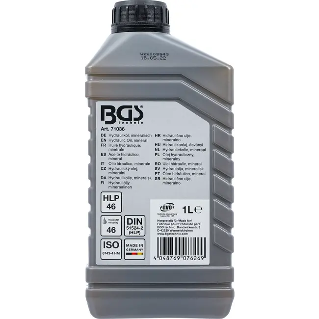 BGS Hydraulische olie - mineraal - 1 l