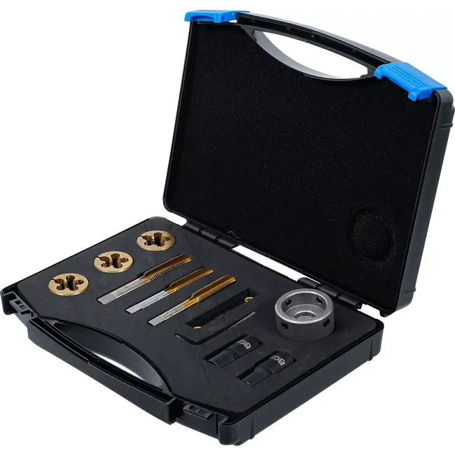 BGS Draadsnijtap- / draadsnijplaatset voor wielmoeren en bouten - 12 delig