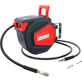 BGS Persluchtslang met oproller - automatisch - 12 m + 2 m
