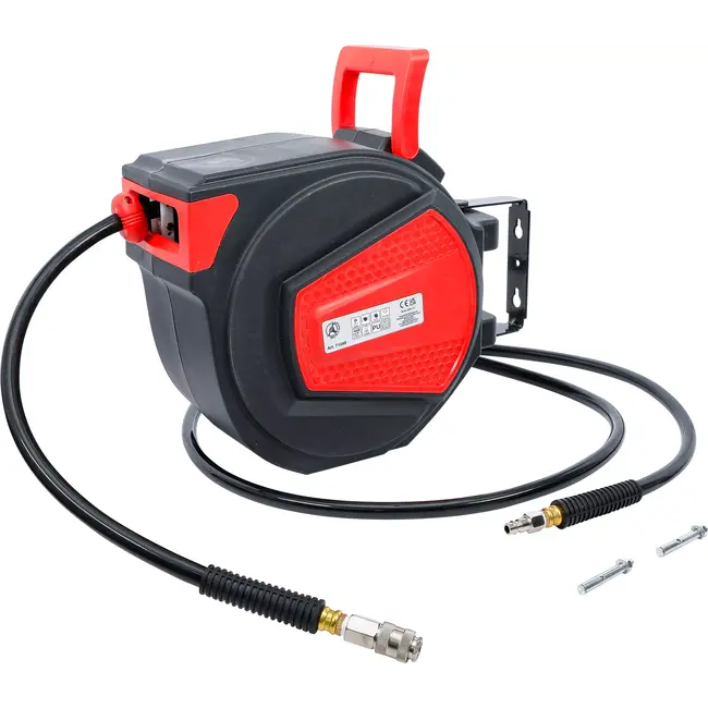 BGS Persluchtslang met oproller - automatisch - 12 m + 2 m