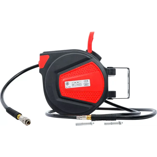 BGS Persluchtslang met oproller - automatisch - 12 m + 2 m