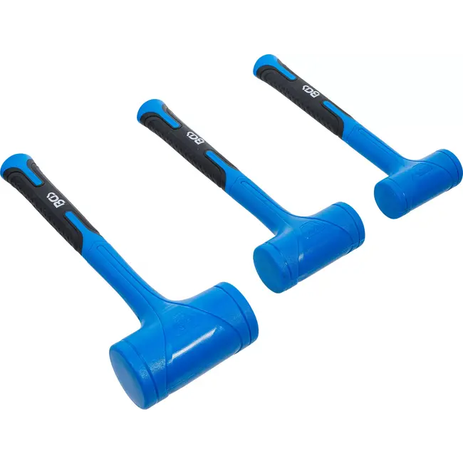 BGS Set uitdeukhamers - terugslagvrij - Ø 47 / 55 / 65 mm - 450 / 765 / 1275 g - 3 delig