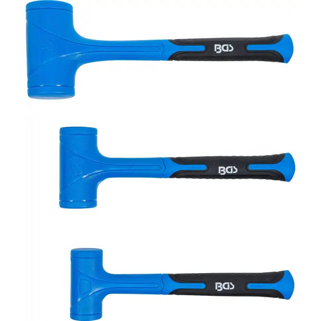 BGS Set uitdeukhamers - terugslagvrij - Ø 47 / 55 / 65 mm - 450 / 765 / 1275 g - 3 delig