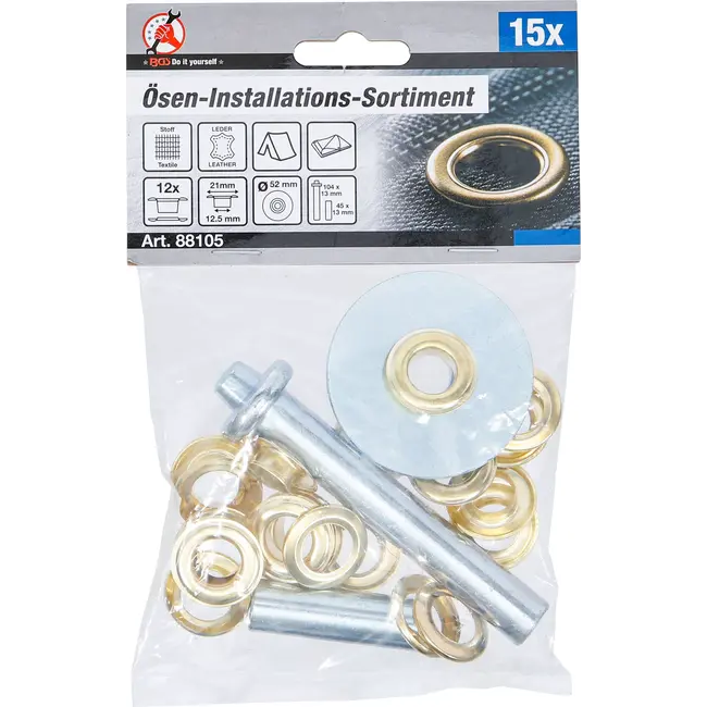 BGS Oogjes installatieassortiment - 15 delig