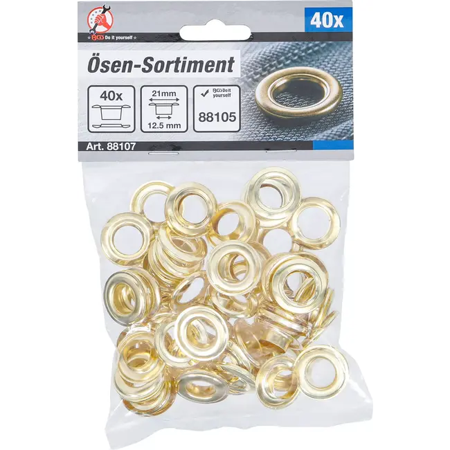 BGS Assortiment oogjes - 12,5 x 21 mm - 40 delig