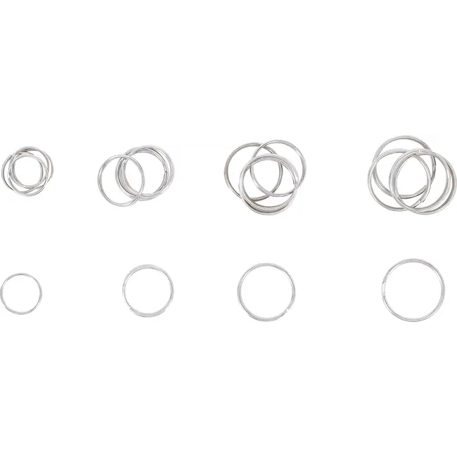 BGS Assortiment sleutelhangerringen - 20 delig