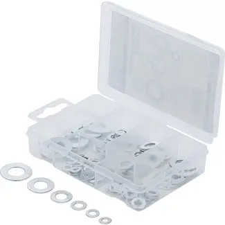 BGS Do it yourself Assortiment vulringen - Ø 4 - 12 mm (binnendiameter) - 130 delig