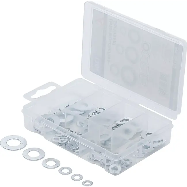 BGS Assortiment vulringen - Ø 4 - 12 mm (binnendiameter) - 130 delig