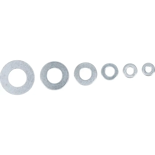 BGS Assortiment vulringen - Ø 4 - 12 mm (binnendiameter) - 130 delig