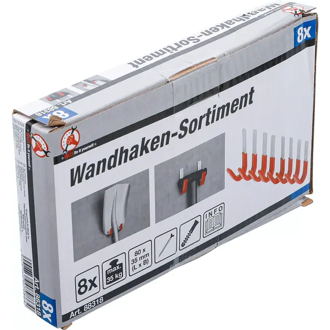 BGS Wandhakenset - 8 delig