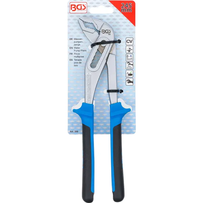 BGS Waterpomptang - met doorgestoken scharnier - 245 mm