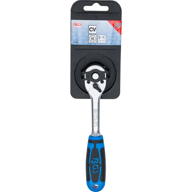 BGS Ratelsleutel - rechte uitvoering - fijn vertand - 1/4"