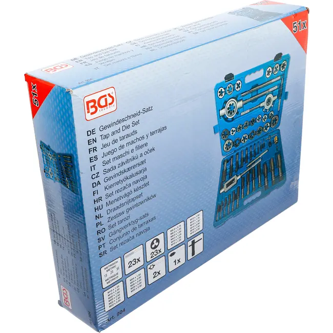 BGS Draadsnijtapset - M6 - M30 - 51 delig