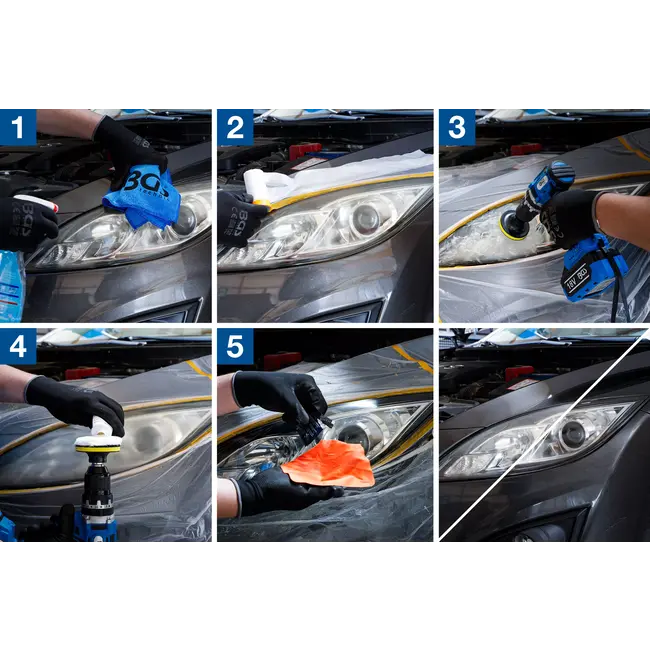 BGS Set voor het opknappen van koplampen - 14 delig