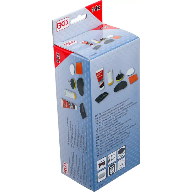 BGS Set voor het opknappen van koplampen - 14 delig