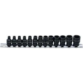 BGS Kracht doppenset zeskant - 1/4" - 4 - 14 mm - 13 delig