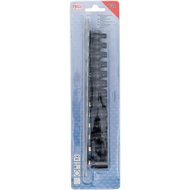 BGS Kracht doppenset zeskant - 1/4" - 4 - 14 mm - 13 delig