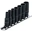 BGS Kracht doppenset zeskant, diep - 1/4" - 6 - 13 mm - 7 delig