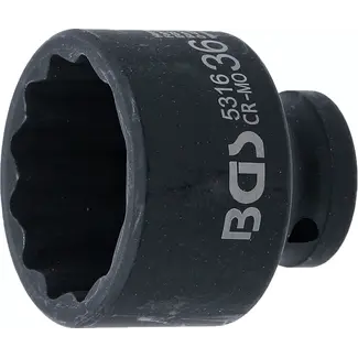 BGS Kracht Dopsleuteldop twaalfkant - 1/2" - 36 mm