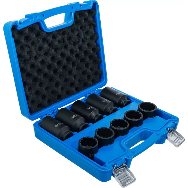 BGS Kracht-doppenset - twaalfkant - 1/2" - 32 - 36 mm - 10 delig