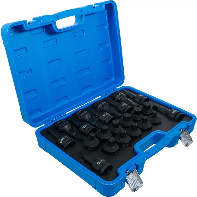 BGS Kracht dopsleutelbitset - 3/4" - binnenzeskant, Torx - 22 delig