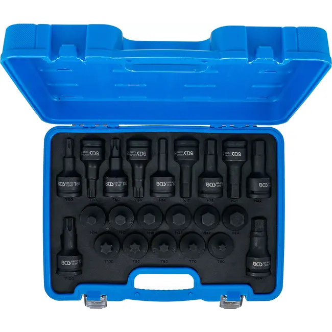 BGS Kracht dopsleutelbitset - 3/4" - binnenzeskant, Torx - 22 delig