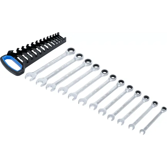 BGS Steek- en ringsleutelratelset - 8 - 19 mm - 12 delig