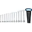BGS Steek- en ringsleutelratelset - 8 - 19 mm - 12 delig