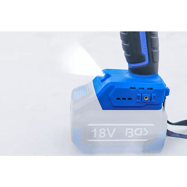 BGS Accu slagmoersleutel - borstelloos - 80 Nm - 18 V - zonder accu