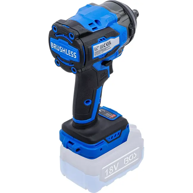 BGS Accu slagmoersleutel - borstelloos - 1/2" - 550 Nm - 18 V - zonder accu