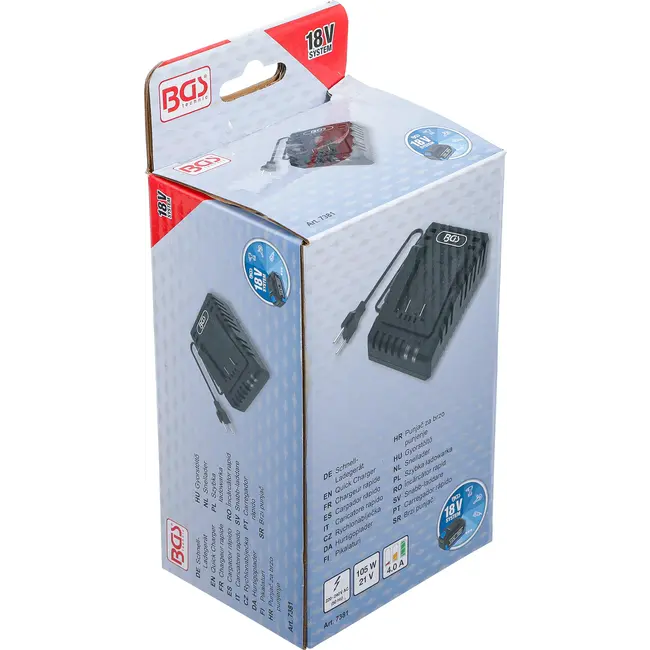 BGS Snellader - 4,0 A - 18 V