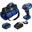 BGS Accu slagmoersleutelset - borstelloos - 550 Nm - 18 V - met accu en snellader