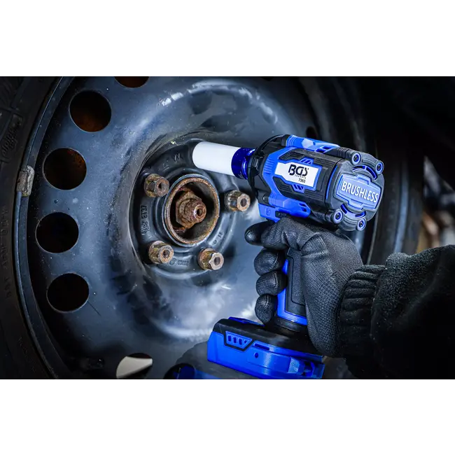 BGS Accu slagmoersleutelset - borstelloos - 550 Nm - 18 V - met accu en snellader