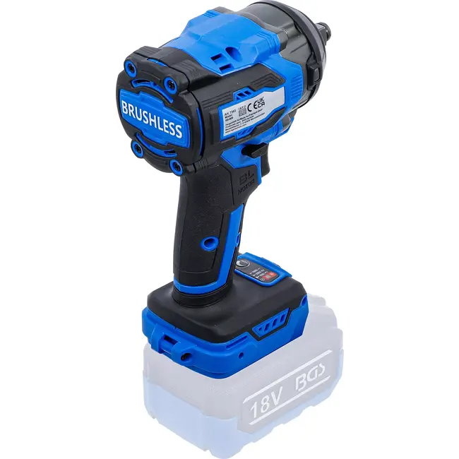 BGS Accu slagmoersleutelset - borstelloos - 550 Nm - 18 V - met accu en snellader