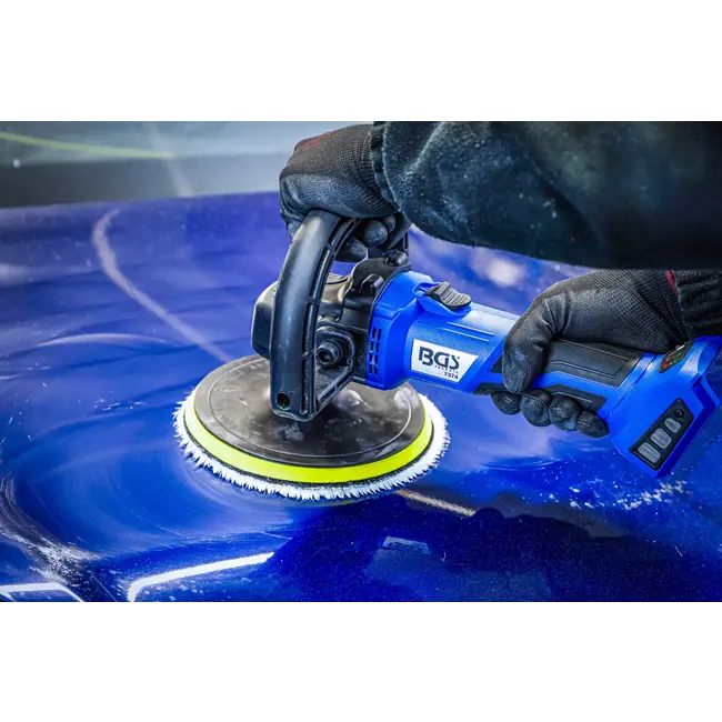 BGS Accu schuur- en polijstmachineset - borstelloos - 18 V - met accu en snellader