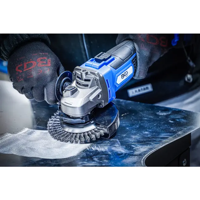 BGS Haakse accuslijpmachineset - borstelloos - 18 V - met accu en snellader