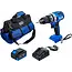 BGS Accu slagmoersleutelset - borstelloos - 65 Nm - 18 V - met accu en snellader