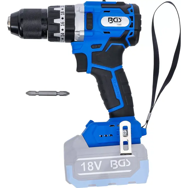 BGS Accu slagmoersleutelset - borstelloos - 65 Nm - 18 V - met accu en snellader