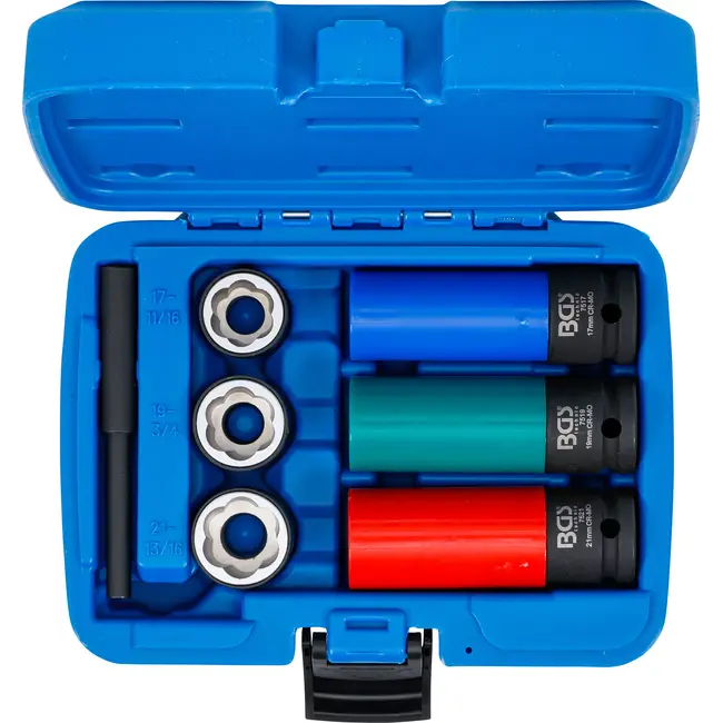 BGS Spiraalprofiel-dopsleutel- en schroefuitdraaier set
