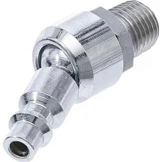 BGS technic Lucht insteeknippel met kogelkop - 1/4" buitendraad