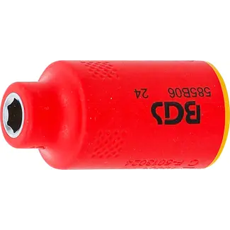 BGS technic VDE dopsleutel, zeskant - 3/8" - 6 mm